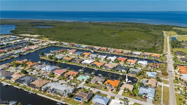 211 Lido Dr, Punta Gorda, FL 33950 - bird's eye view with a water view and a residential view