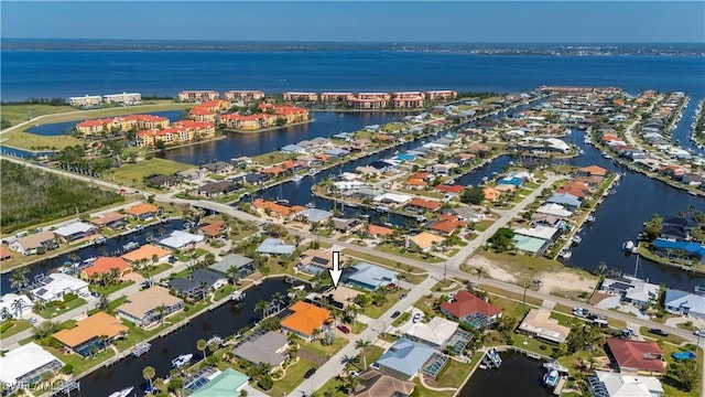 211 Lido Dr, Punta Gorda, FL 33950 - drone / aerial view featuring a water view and a residential view