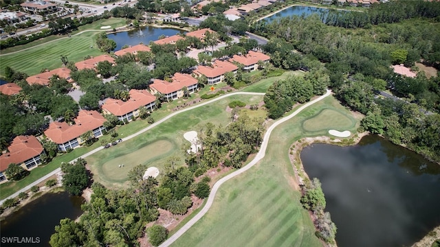 20211 Burnside Pl Unit 203, Estero, FL 33928 - drone / aerial view featuring a water view and view of golf course