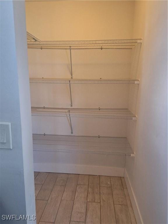 view of storage area