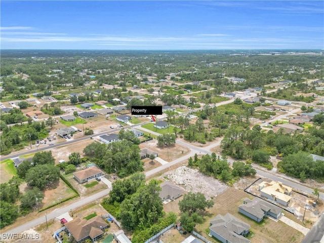 bird's eye view featuring a residential view