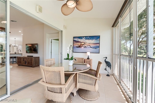 9241 Spring Run Blvd Unit 2202, Estero, FL 34135 - sunroom featuring visible vents