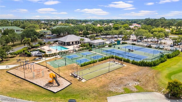 2201 Hampstead Ct, Lehigh Acres, FL 33973 - drone / aerial view