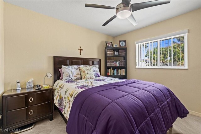 605 SE 22nd St, Cape Coral, FL 33990 - carpeted bedroom featuring ceiling fan and baseboards