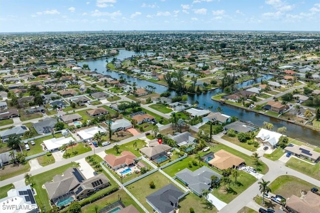 605 SE 22nd St, Cape Coral, FL 33990 - aerial view with a water view and a residential view