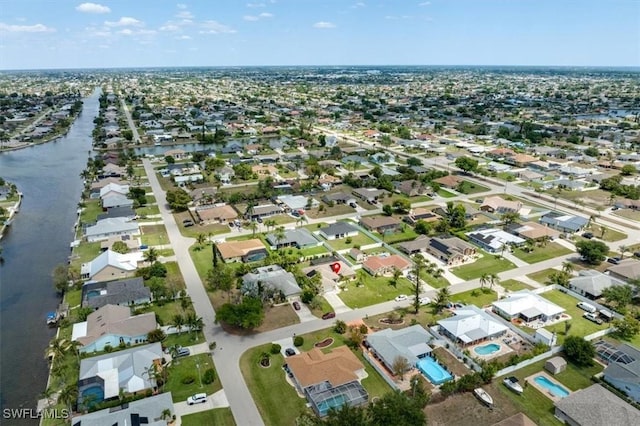 605 SE 22nd St, Cape Coral, FL 33990 - drone / aerial view with a residential view and a water view