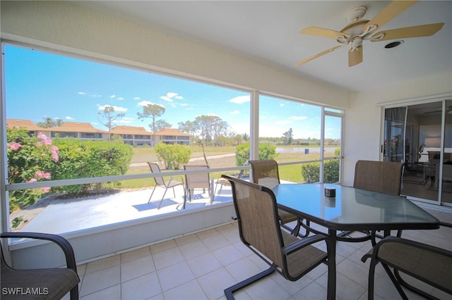 25431 Fairway Dunes Ct, Bonita Springs, FL 34135 - sunroom with tile patterned floors