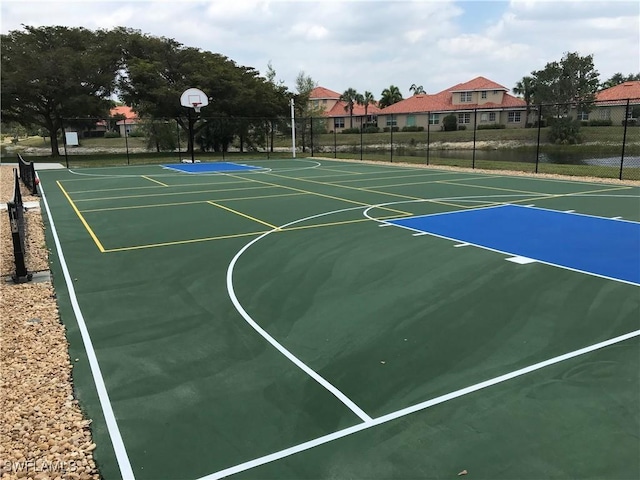5600 Chelsey Ln Unit 201, Fort Myers, FL 33912 - view of basketball court with community basketball court and fence