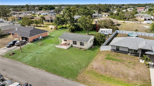 aerial perspective of suburban area