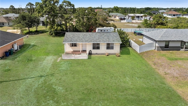 aerial view of residential area