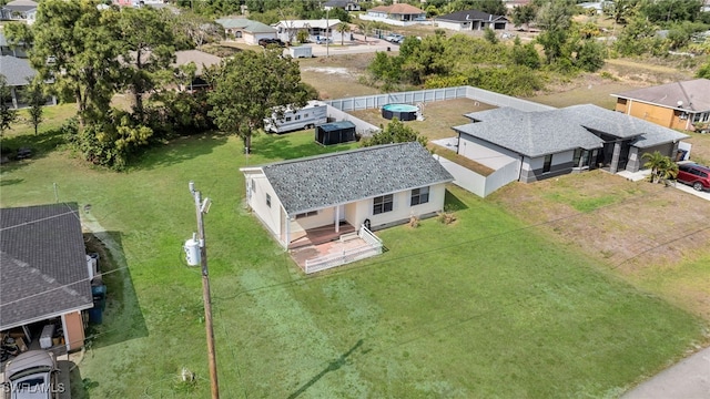 aerial perspective of suburban area