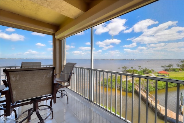 15220 Portside Dr Unit 301, Fort Myers, FL 33908 - balcony featuring a water view