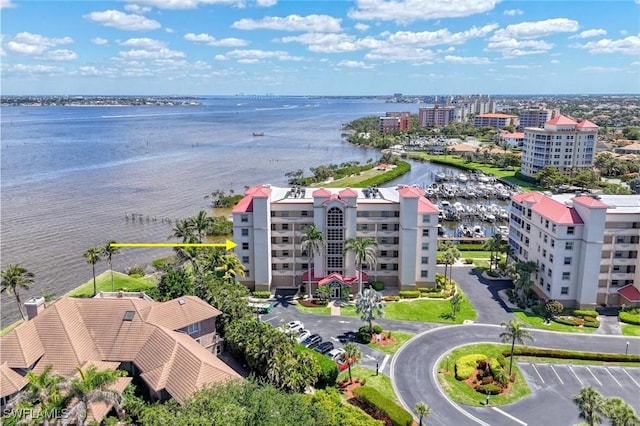 15220 Portside Dr Unit 301, Fort Myers, FL 33908 - aerial view featuring a water view