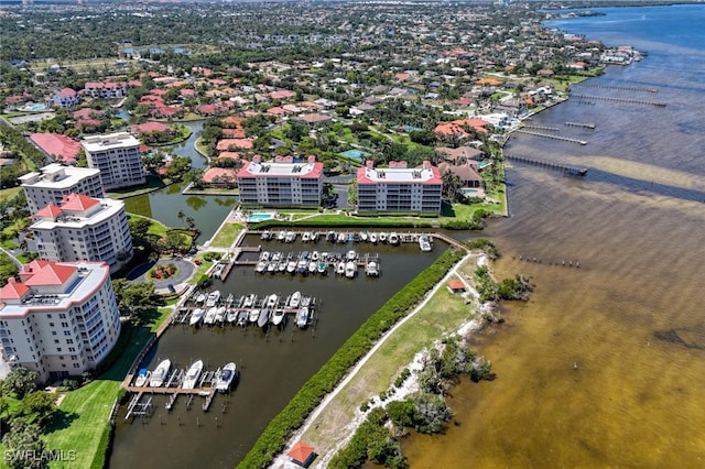 15220 Portside Dr Unit 301, Fort Myers, FL 33908 - birds eye view of property with a water view
