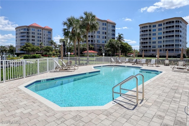 15220 Portside Dr Unit 301, Fort Myers, FL 33908 - community pool featuring fence and a patio