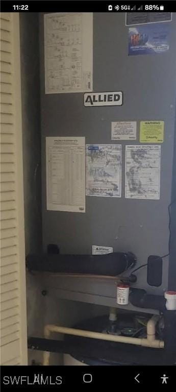 view of utility room