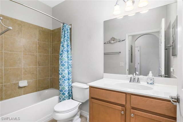 9719 Acqua Ct Unit 241, Naples, FL 34113 - full bathroom featuring toilet, vanity, and shower / tub combo