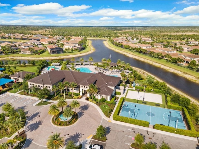 4045 Nova Ln, Naples, FL 34119 - bird's eye view featuring a residential view and a water view