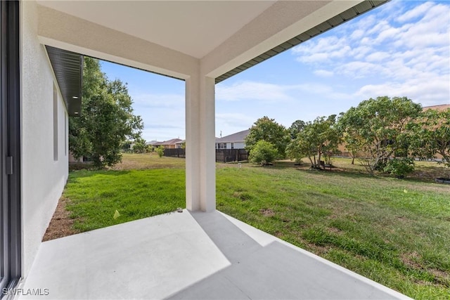 5327 Beauty St, Lehigh Acres, FL 33971 - view of yard with a patio area