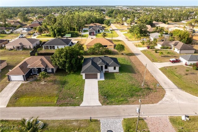 5327 Beauty St, Lehigh Acres, FL 33971 - bird's eye view featuring a residential view