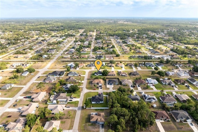 5327 Beauty St, Lehigh Acres, FL 33971 - bird's eye view with a residential view