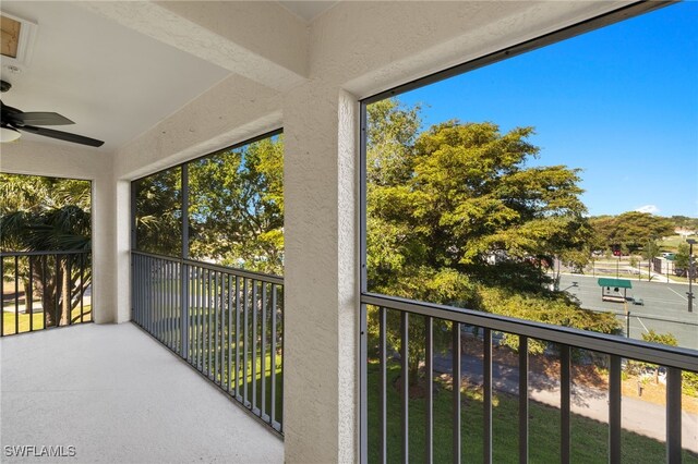9200 Highland Woods Blvd Unit 1309, Bonita Springs, FL 34135 - balcony featuring ceiling fan