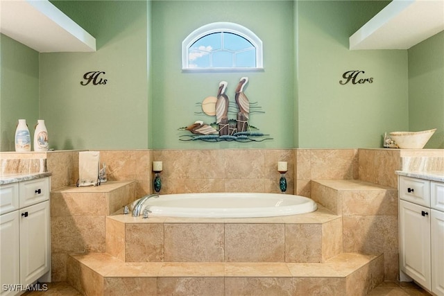 18510 Ellen Ave, Port Charlotte, FL 33948 - bathroom with a garden tub and vanity