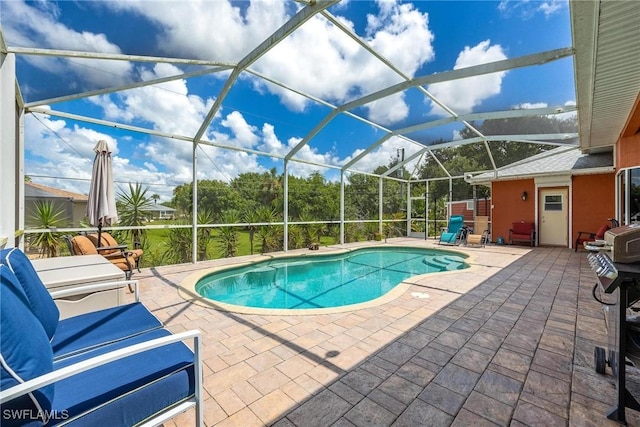 18510 Ellen Ave, Port Charlotte, FL 33948 - pool with a patio and glass enclosure