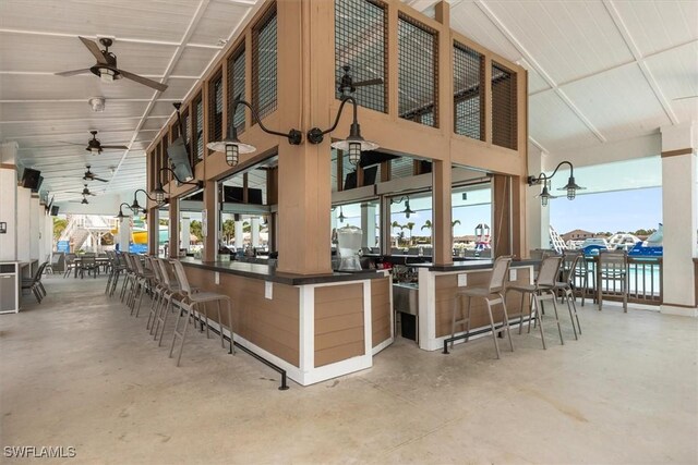 8813 Swell Brooks Ct, North Fort Myers, FL 33917 - view of patio / terrace with ceiling fan