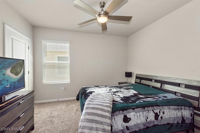 8813 Swell Brooks Ct, North Fort Myers, FL 33917 - bedroom with carpet flooring and ceiling fan