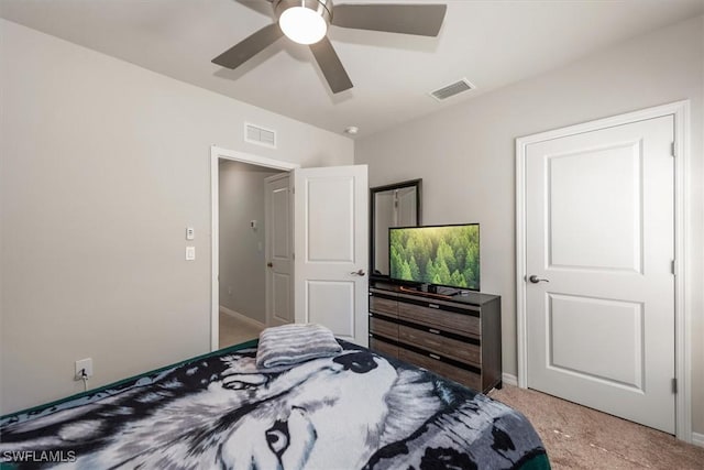 8813 Swell Brooks Ct, North Fort Myers, FL 33917 - carpeted bedroom with baseboards and a ceiling fan