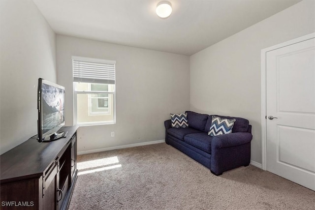 8813 Swell Brooks Ct, North Fort Myers, FL 33917 - living area featuring carpet and baseboards