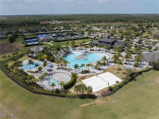 19874 Beverly Park Rd, Estero, FL 33928 - bird's eye view with a residential view