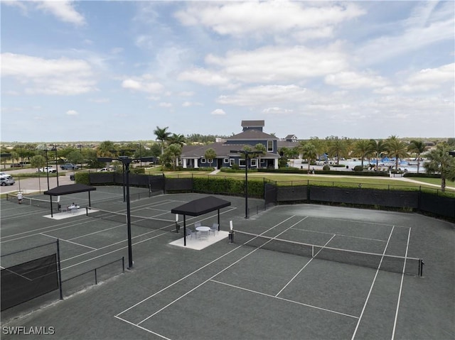 19874 Beverly Park Rd, Estero, FL 33928 - view of tennis court featuring fence