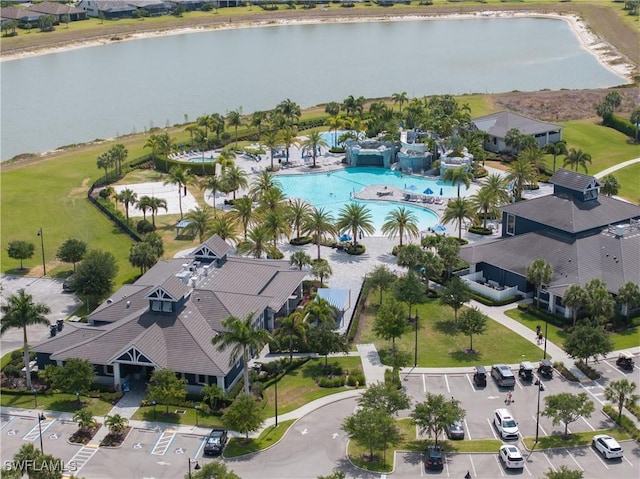 19874 Beverly Park Rd, Estero, FL 33928 - bird's eye view with a water view