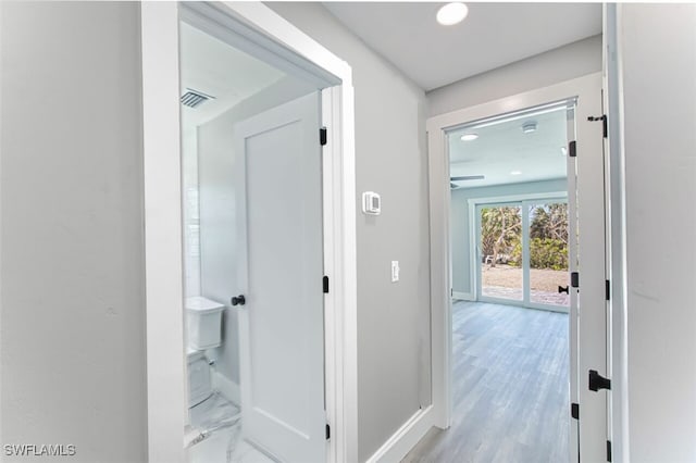446 Lake Murex Cir, Sanibel, FL 33957 - corridor with recessed lighting, baseboards, and visible vents