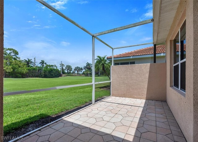 317 Harvard Ln, Naples, FL 34104 - view of unfurnished sunroom