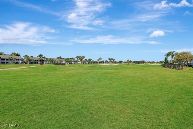 view of community with a yard and a residential view