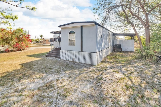 268 Mamie St, Chokoloskee, FL 34138 - view of outdoor structure with central AC unit