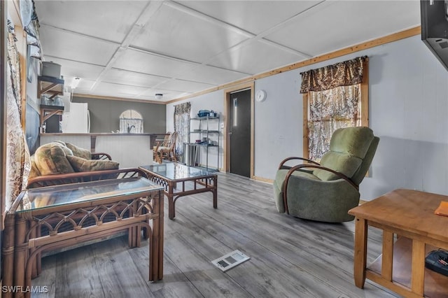 268 Mamie St, Chokoloskee, FL 34138 - living area featuring wood finished floors and visible vents