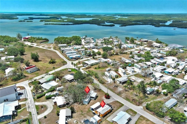 268 Mamie St, Chokoloskee, FL 34138 - birds eye view of property with a water view and a residential view
