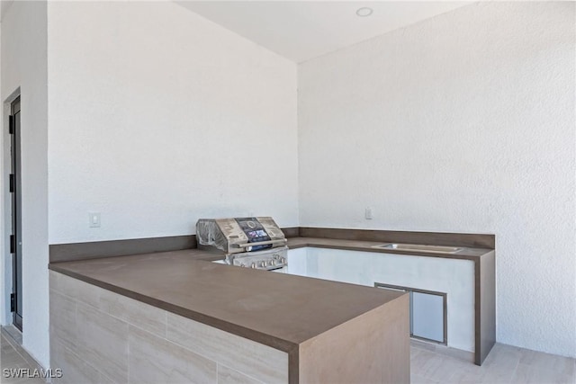 view of patio / terrace with an outdoor kitchen