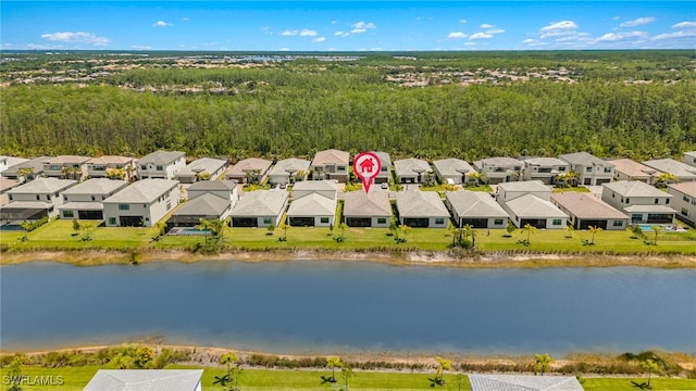 20321 Fair Oak Ln, Estero, FL 33928 - bird's eye view featuring a residential view and a water view