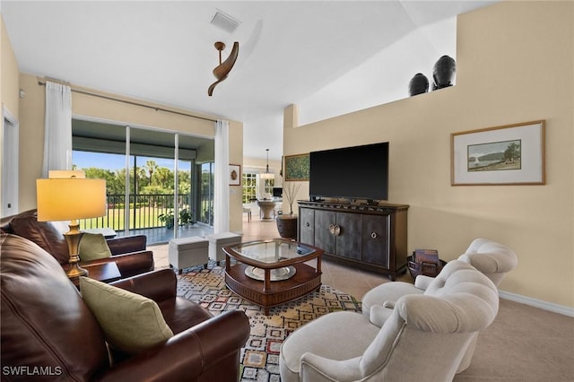 6095 Pinnacle Ln Unit 1304, Naples, FL 34110 - tiled living area with baseboards and visible vents