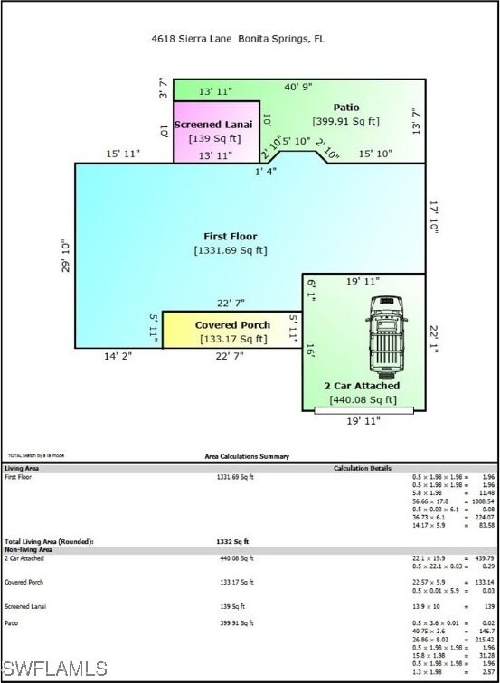 4618 Sierra Ln, Bonita Springs, FL 34134 - view of layout