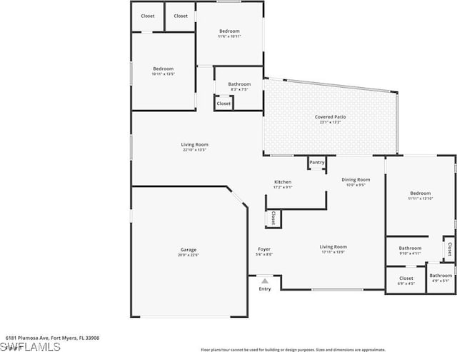 6181 Plumosa Ave, Fort Myers, FL 33908 - view of layout