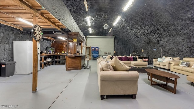 2920 24th Ave SE, Naples, FL 34117 - living area with finished concrete floors