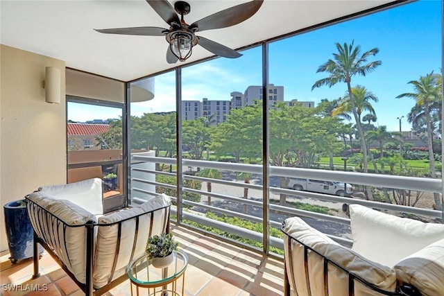 3100 Gulf Shore Blvd N Unit 103, Naples, FL 34103 - sunroom / solarium with a ceiling fan