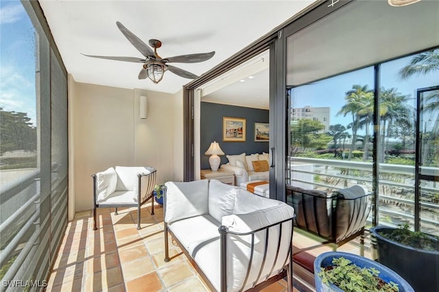 3100 Gulf Shore Blvd N Unit 103, Naples, FL 34103 - sunroom / solarium with ceiling fan