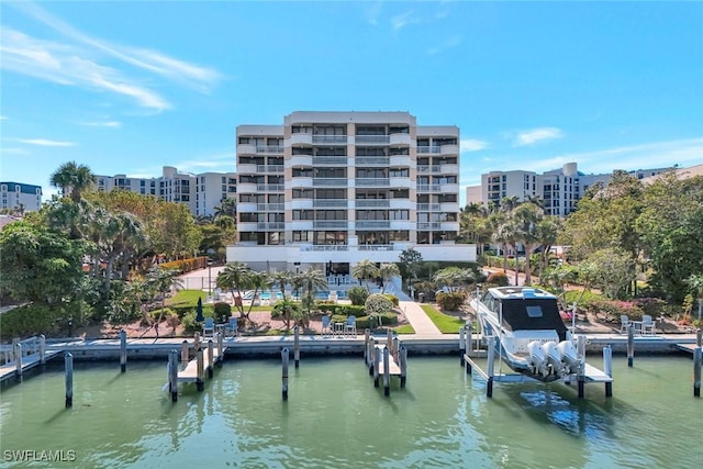 3100 Gulf Shore Blvd N Unit 103, Naples, FL 34103 - view of apartment building / complex featuring a water view